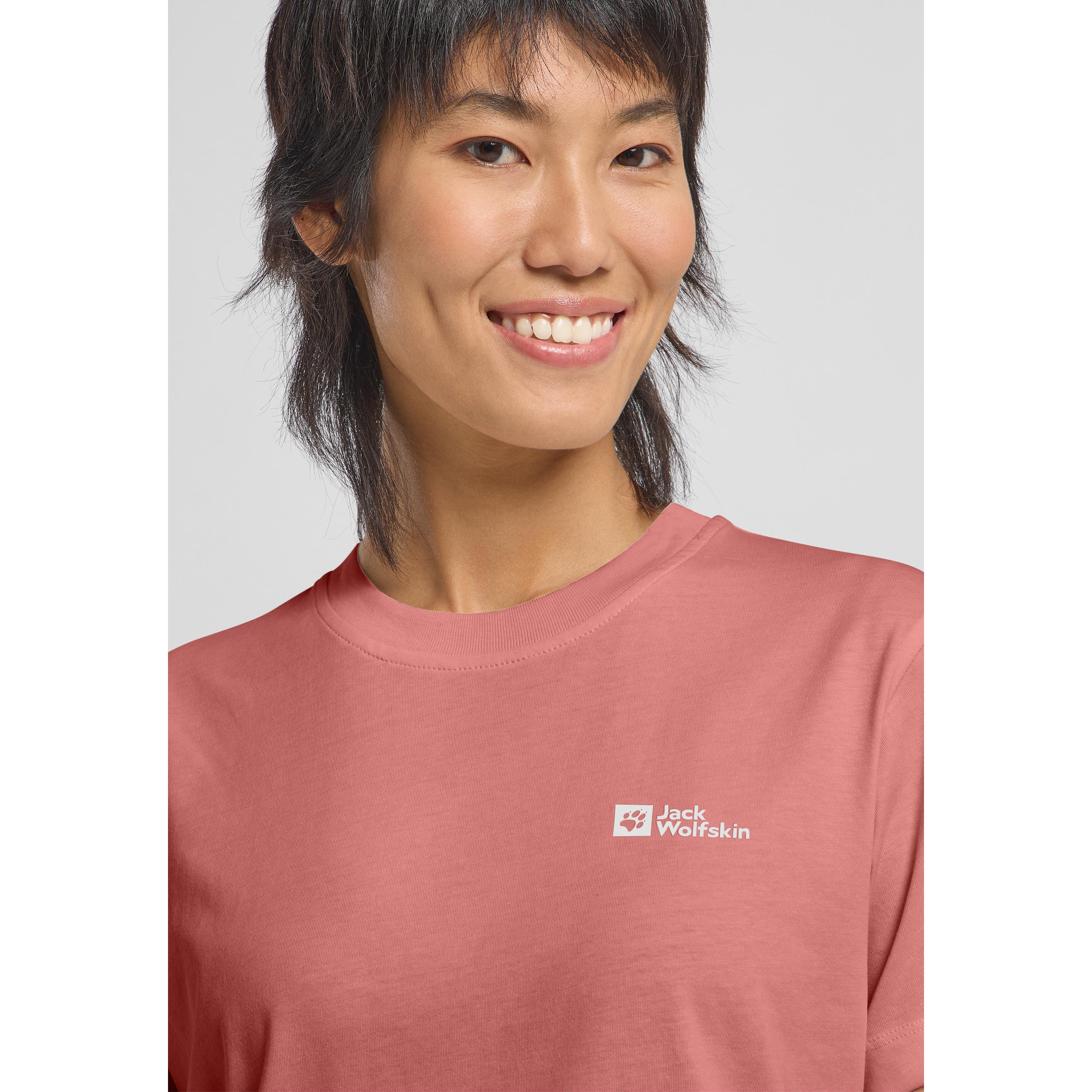 Thumbnail - Jack Wolfskin, Damen, Sportshirt, Essential T W (L), Rot, L