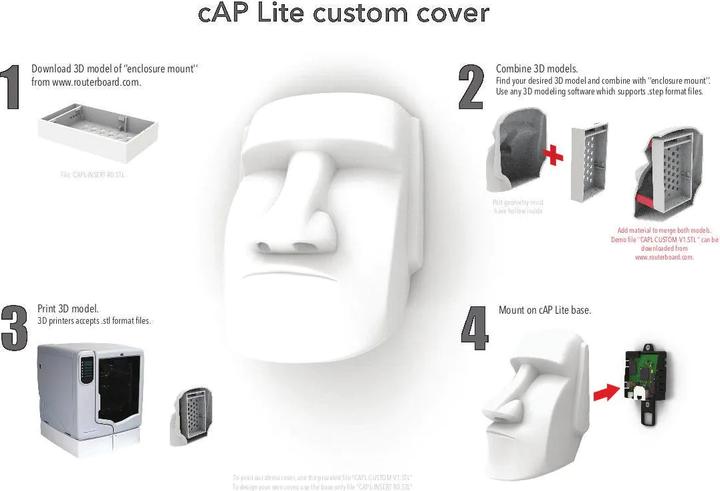 Produktbild MikroTik Access Point RBcAPL-2nD, CAP LITE 2 Gehäuse