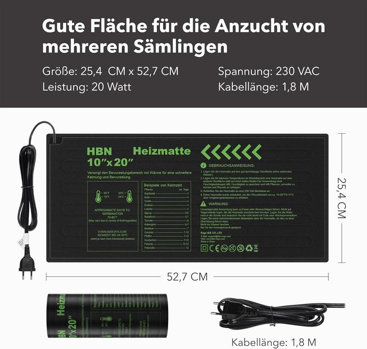 Image du produit HBN 2er-Set Heizmatten für Anzucht