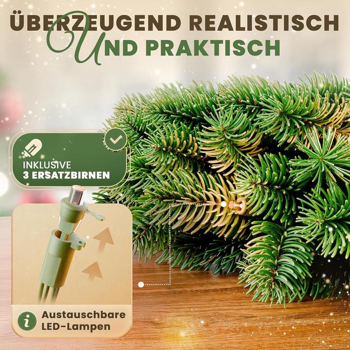 Produktbild Artitree Beleuchteter Tür-Weihnachtskranz mit LED (60 cm)