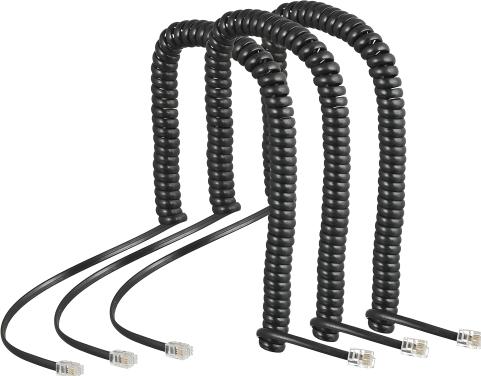 Productafbeelding Auerswald Spiraalkabelset van 3 COMfortel handsets