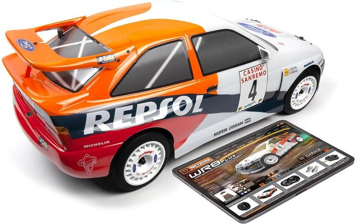 Immagine prodotto HPI WR8 Flux 1996 Ford Escort RS Cosworth (Brushless RTR-Auto - ohne Akkus, ohne Ladegerät) (RTR pronto all'uso)
