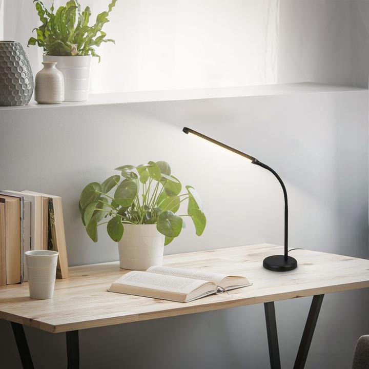 Actual product image Briloner MURA LED Tischleuchte - Schwarz (600 lm)