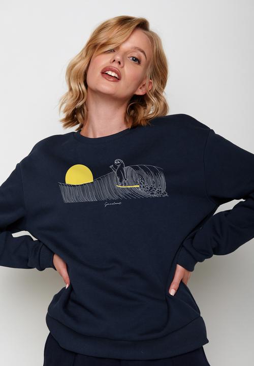 Produktbild Greenbomb Women's Animal Sloth Waves Canty Pullover (S)