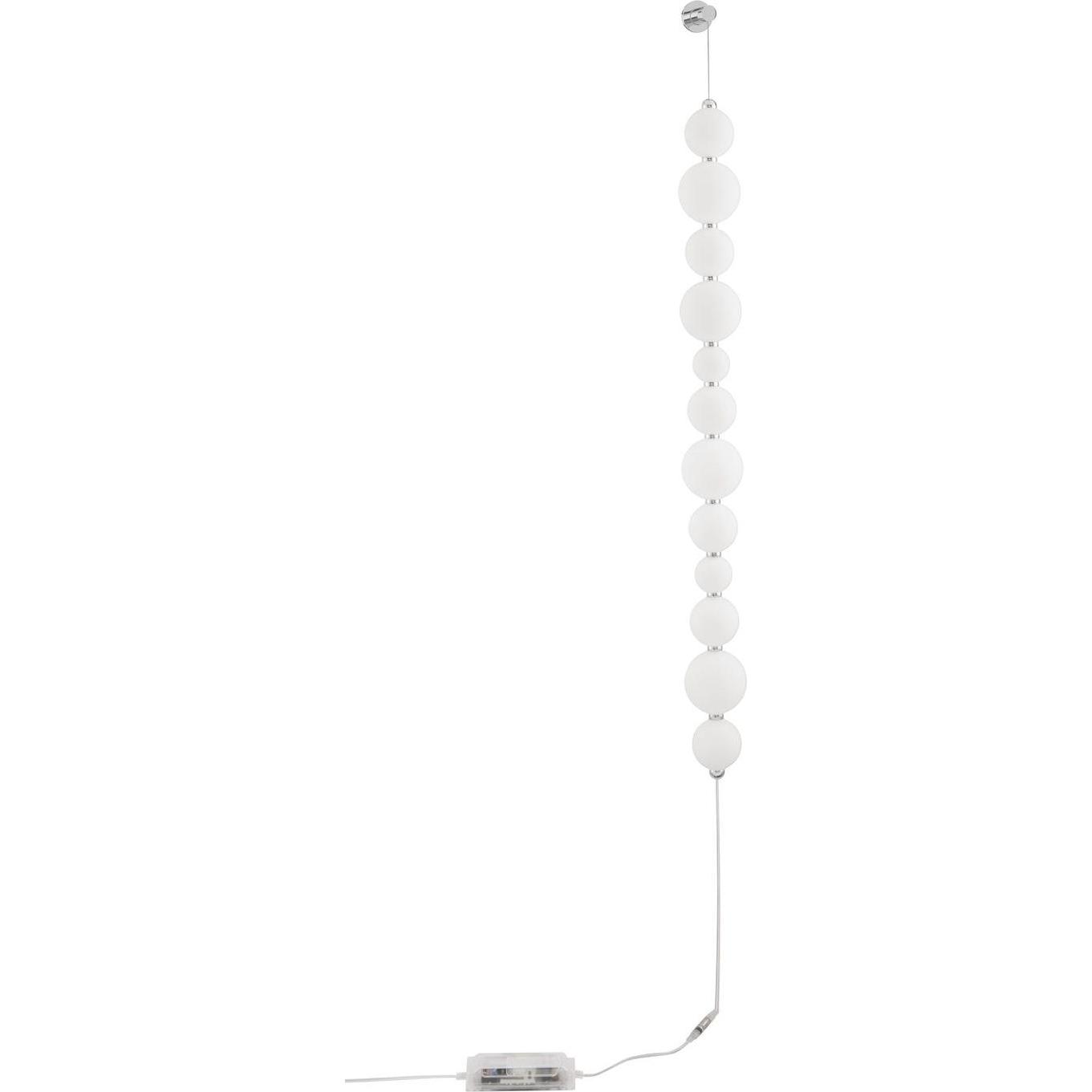 Nova Luce, Wandleuchte + Deckenleuchte, PERLA LED Wandleuchte Chrom 42W Warmweiss 10x9x105cm dimmbar 9186920