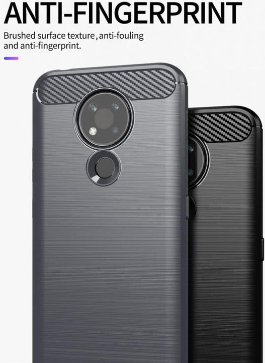 Image du produit Screenguard Étui Nokia 3.4 Carbon Brushed Soft TPU (Nokia 3.4)