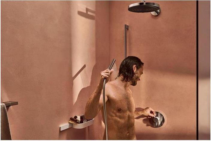 Actual product image hansgrohe Pulsify Select S shower set 105 3 spray types Relaxation with shower rail 90 cm