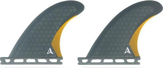 Roam Quad Rear Fin Set Medium one tab Smoke