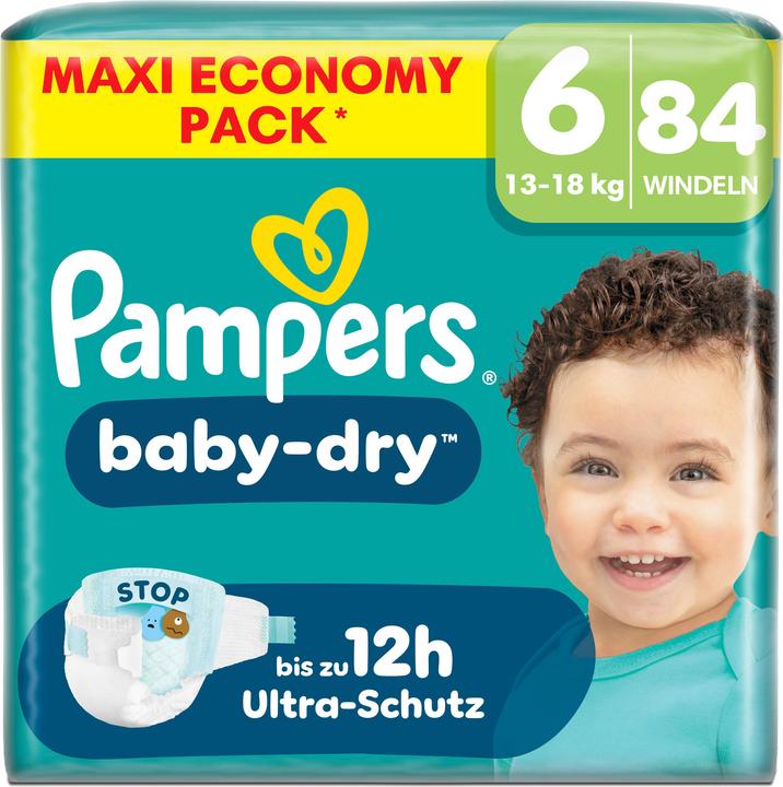 Productafbeelding Pampers Baby-Dry (Gr. 6, Halfjaarlijks pakket, 84 Pcs.)