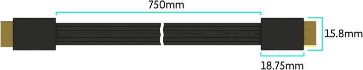 Produktbild Linkup OCuLink PCIe SFF-8611 SSD Datenkabel (75 cm)