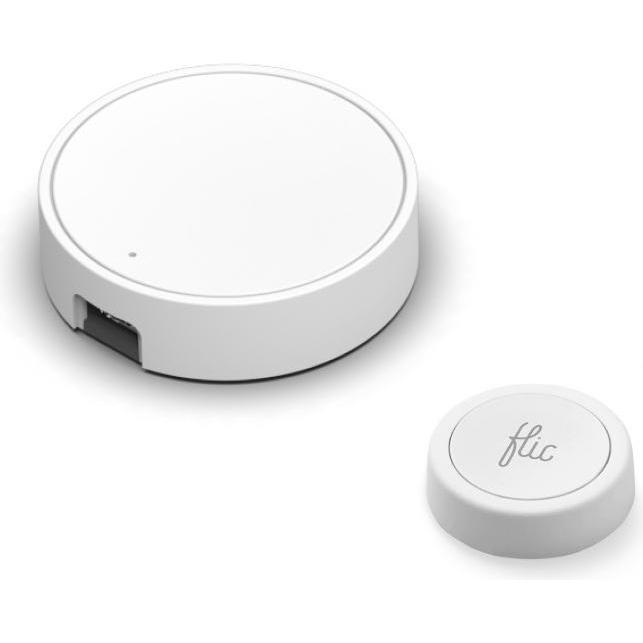 Thumbnail - Flic Button Starter Kit, Smart Home Hub, Weiss