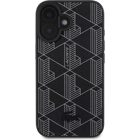 Thumbnail - Lacoste LCHMP16SPBSK iPhone 16 6.1" czarny/black hardcase Blend Monogram MagSafe (Apple iPhone 16), Smartphone Hülle, Sc...