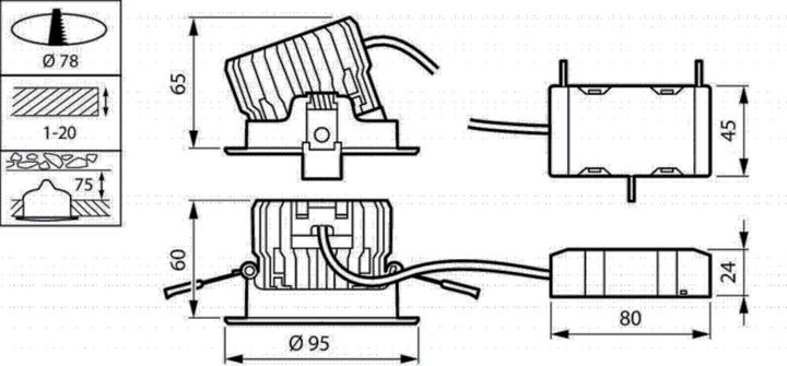 Immagine prodotto Philips Faretto da incasso a LED (680 lm)