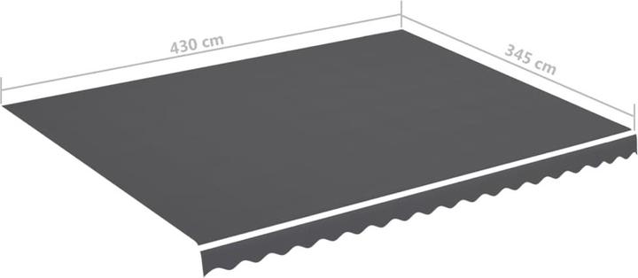 Produktbild vidaXL Ersatz-Markisenstoff (3.45 m)
