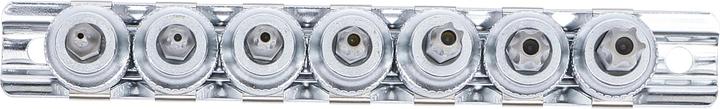 Produktbild BGS Bit-Einsatz-Satz 10 mm (3/8") T-Profil (für Torx) mit Bohrung T15 - T50 7-tlg. (T10 - T15 - T20 - T25 - T27 - T30 - T40 - T45 - T50 - T55 - T60 - T70)