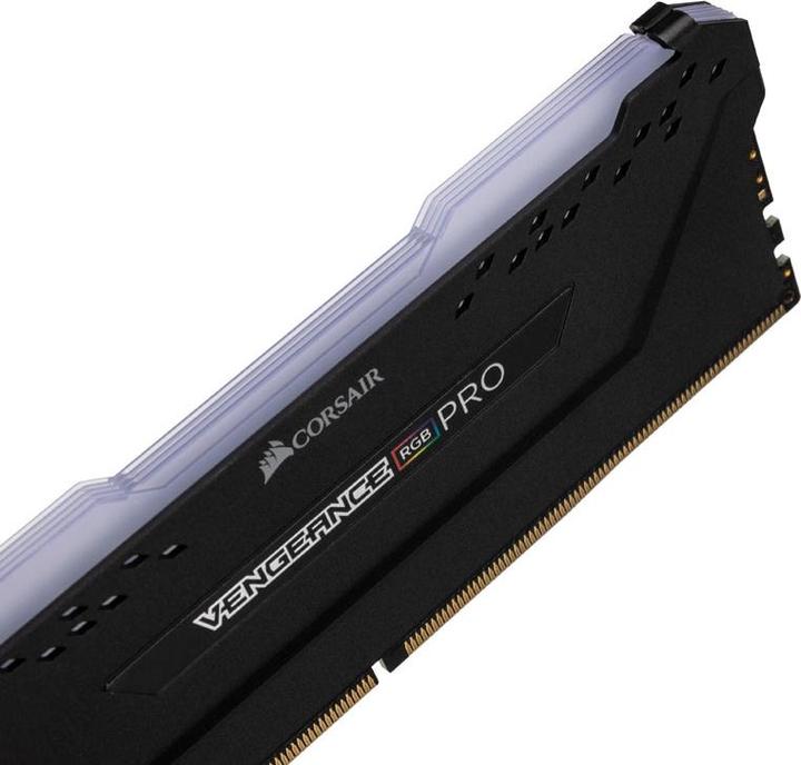 Produktbild Corsair Vengeance RGB Pro Series schwarz, DDR4-3200, CL14 - 32 GB Quad-Kit (4 x 8GB, 3200 MHz, DDR4-RAM, DIMM)