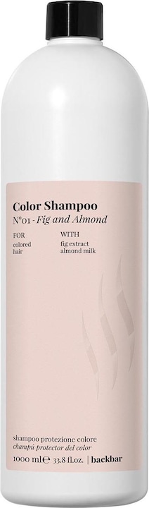Farmavita BACK BAR color shampoo nº01-fig&almond 1000 ml (1000 ml, Flüssiges Shampoo)