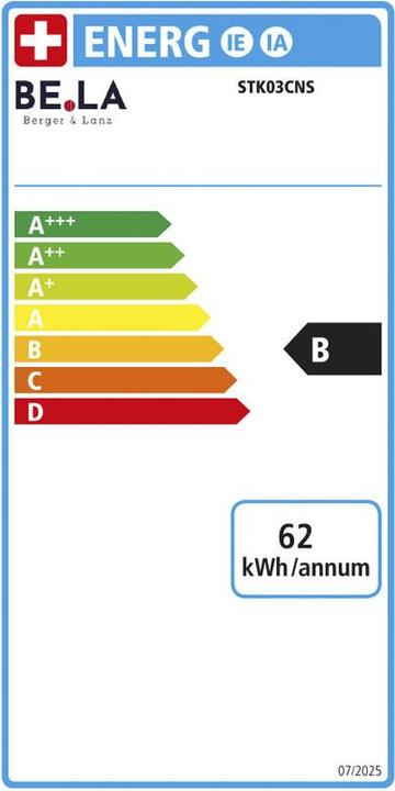 Energie-Label Berger & Lanz BergerLanz FSP STK03 Siebträger- Kaffeemaschine