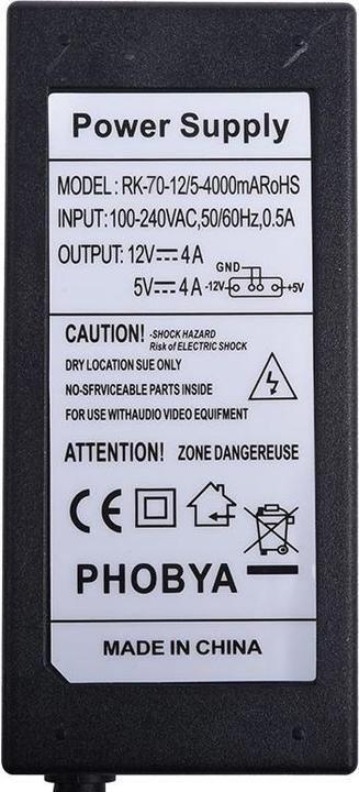 Actual product image Phobya External power supply 230V on 4Pin Molex (70 W)