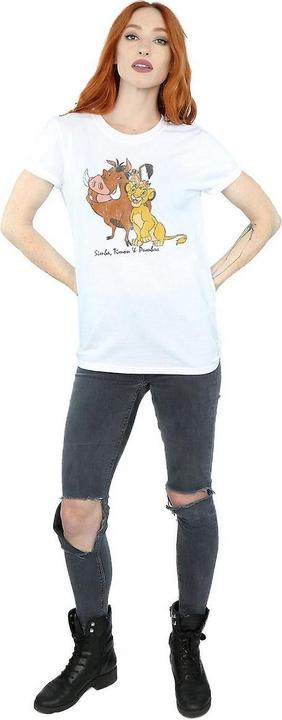 Immagine prodotto The Lion King Maglietta da donna/ragazzo in cotone Simba Timon & Pumba Classic (XXL)