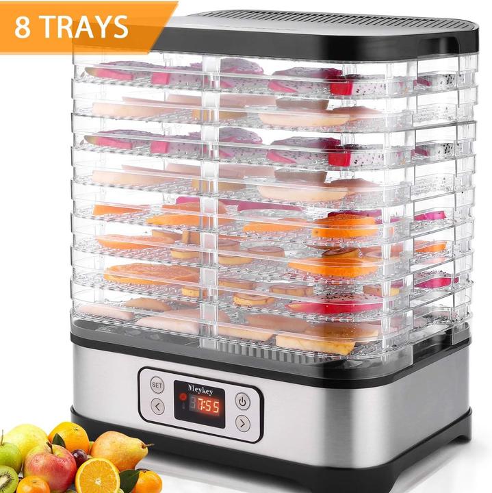 Actual product image Coocheer Food Dehydrator with Temperature Control, 8 Trays, Digital Timer, Removable Shelves