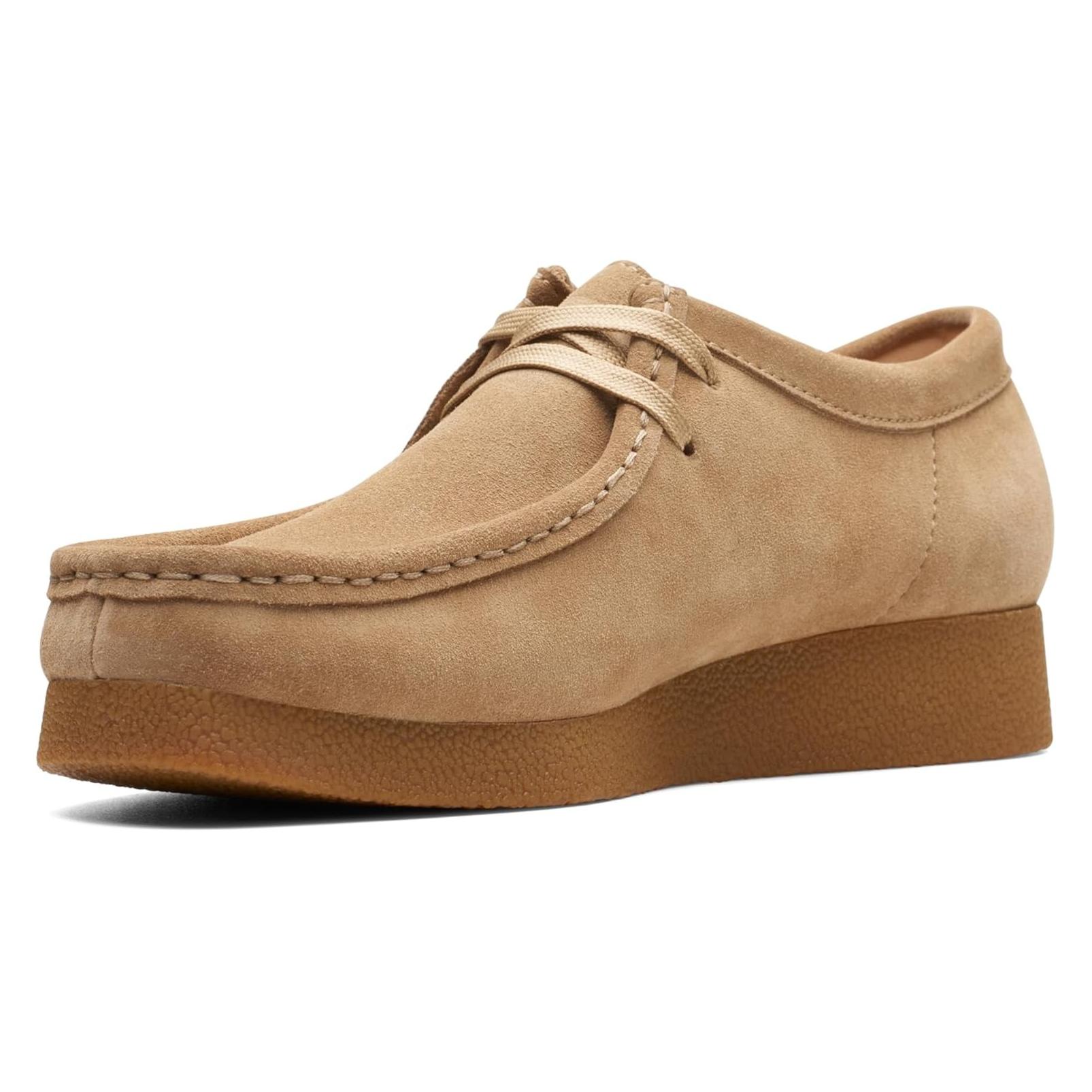 Clarks, Vrouwen, Lace-Ups, W Wallabee Evo Sh, Beige, Bruin, (37)