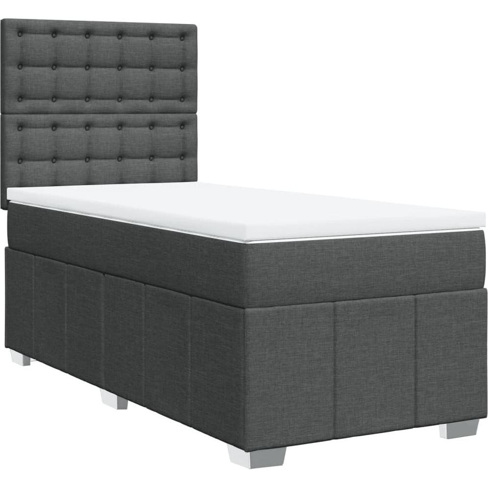 Thumbnail - VidaXL, Bett, Bo x springbett mit Matratze 160 x 200 cm Stoff (160 x 200 cm)
