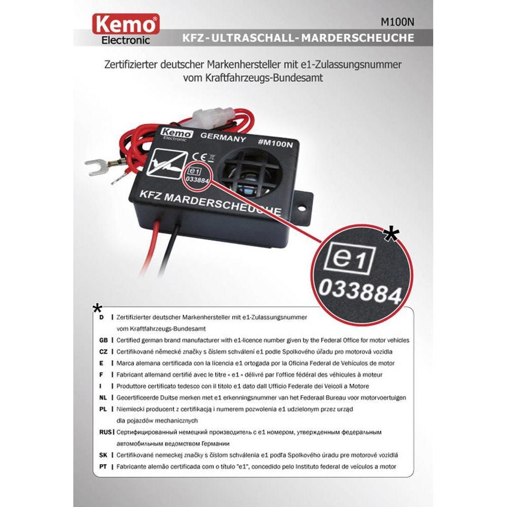 Thumbnail - Kemo, Marderabwehr, Marderschutz Ultraschall 00N