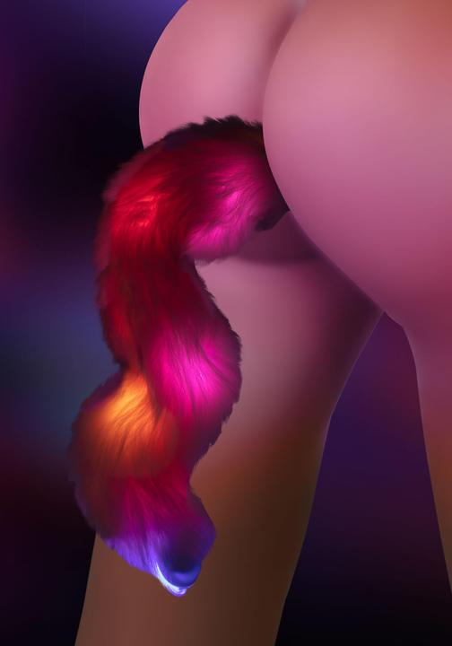 Actual product image Taboom Unicorn Tail & Buttplug LED