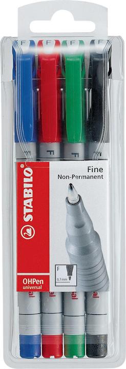 Actual product image STABILO OHPen universal foil pen water-soluble (4x)