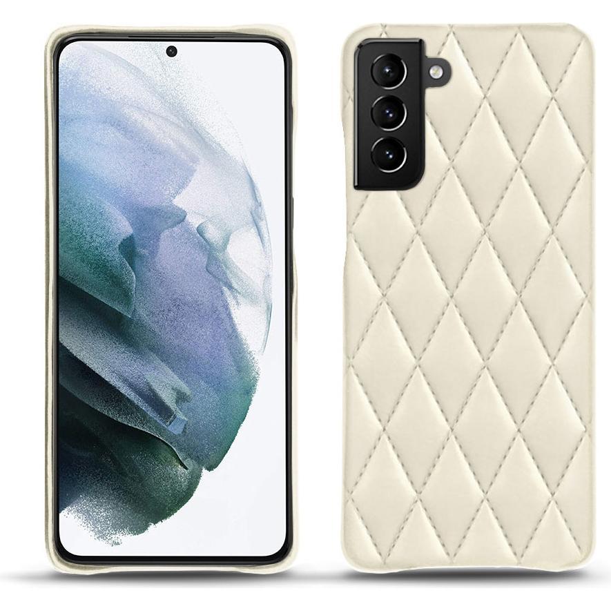 Noreve Lederschutzhülle (Samsung Galaxy S21+), Smartphone Hülle, Weiss