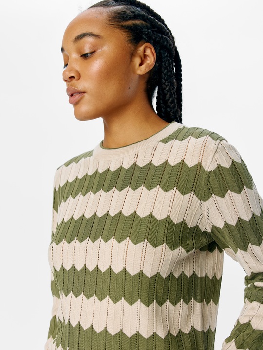 Immagine prodotto Object Gestreifter Strickpullover (L)