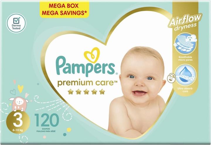 Actual product image Pampers Premium Care (Size 3, Half month box, 120 pcs.)