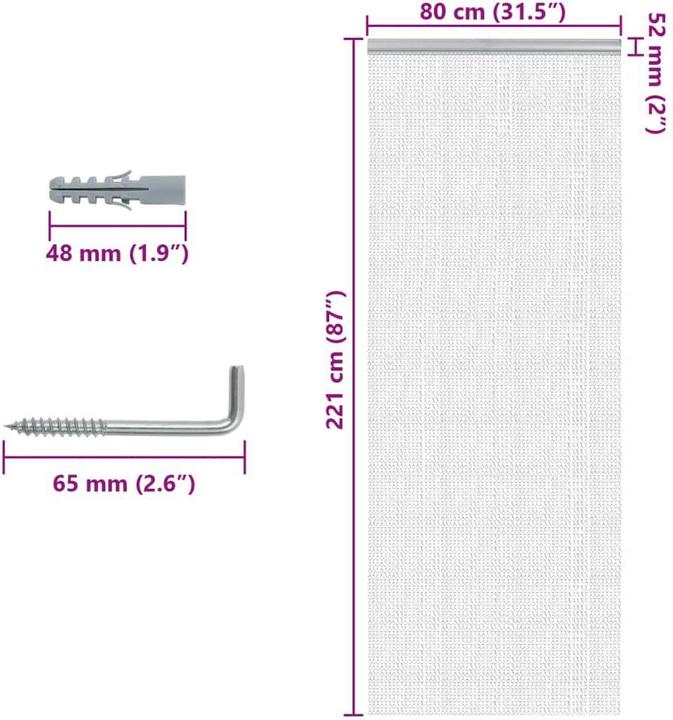 Produktbild vidaXL Konstantin (80 x 221 cm)