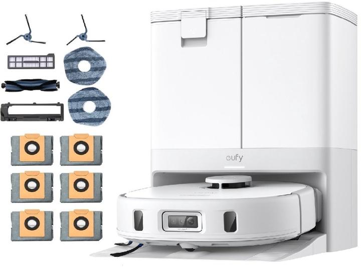 Image du produit eufy Clean X10 Pro Omni robotstofzuiger wit met dweil en Vervangingssets- Robot Vacuum (8000 Pa, Tampons d'essuyage (rotatifs))
