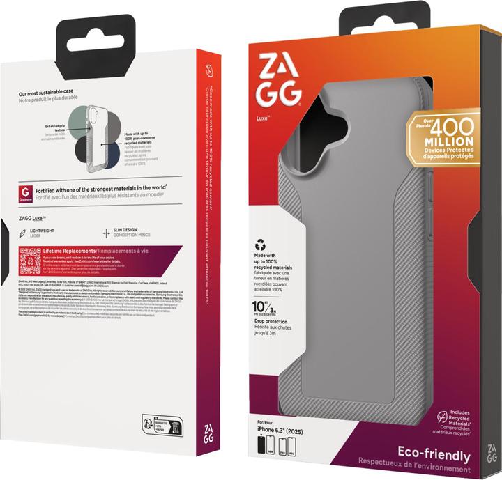 Actual product image Zagg Case für Apple iPhone 17 Luxe Snap gray (Apple iPhone 17)