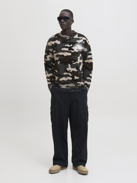 Produktbild Jack & Jones Jcofade Knit Aop Crew Neck Styd Aw25 (S)