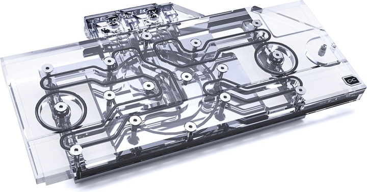 Produktbild Alphacool Eisblock Aurora Acryl GPX-N RTX 3090/3080 Ventus mit Backplate