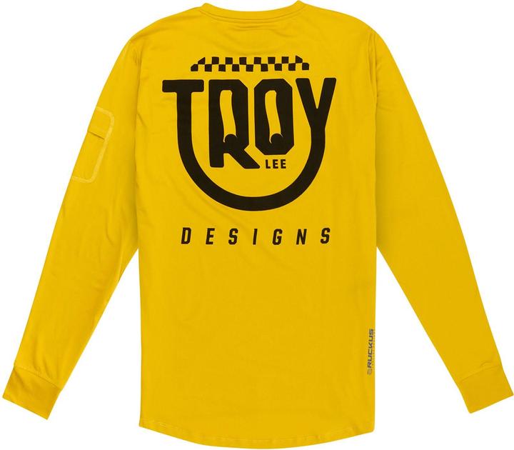 Actual product image Troy Lee Designs Ruckus Long Sleeve Ride Tee, Eyez, safron, M (M)