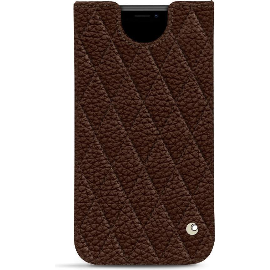 Noreve Lederschutzhülle (Apple iPhone 11 Pro), Smartphone Hülle, Braun