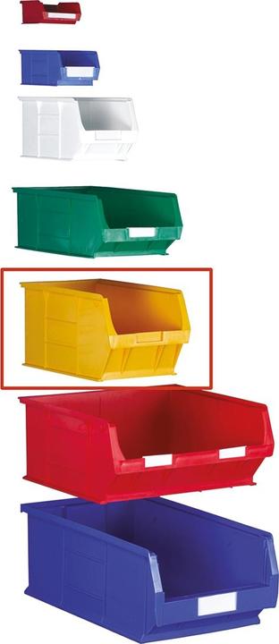 Actual product image RS PRO Orange std storage bin,205x350x181mm