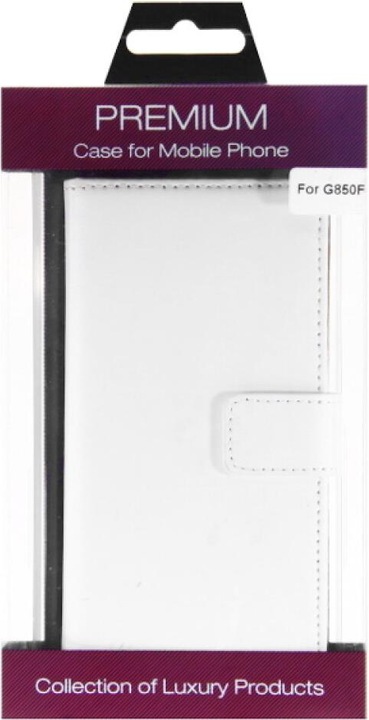Produktbild OEM Slim Leather Book Case for Galaxy Alpha - White 4250710555574 (Samsung Galaxy Alpha)