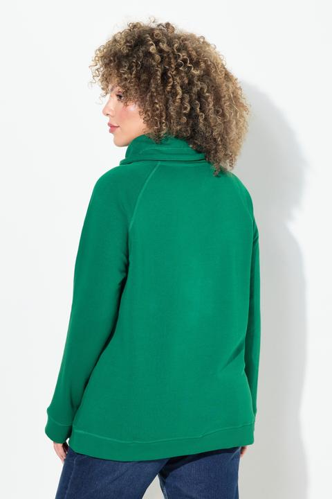 Image du produit Ulla Popken Sweat-shirt à col montant et manches longues, poches, flocon de neige (42, 44)