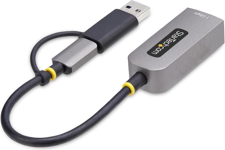Actual product image StarTech USB-C Ethernet adapter with USB-A dongle (USB-C 3.2 Gen 1, RJ45 (1x))