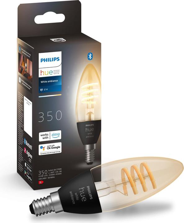 Actual product image Philips Hue White Ambiance (E14, 4.60 W, 350 lm, 1 x, G)