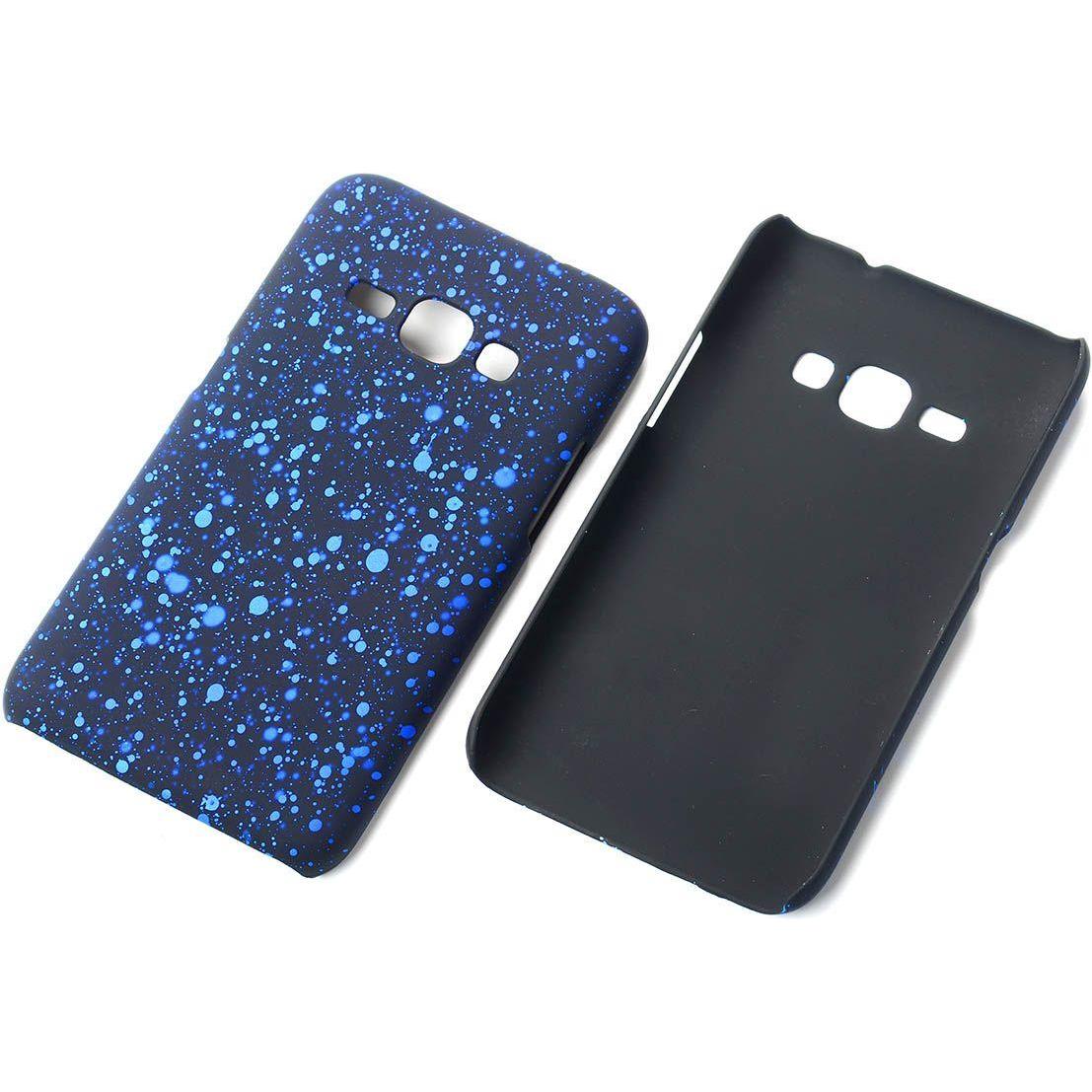 König Design Handy Hülle Schutz Case Bumper Etuis für Samsung Galaxy J1 2016 3D Sterne Blau (Samsung Galaxy J1 (2016)), ...