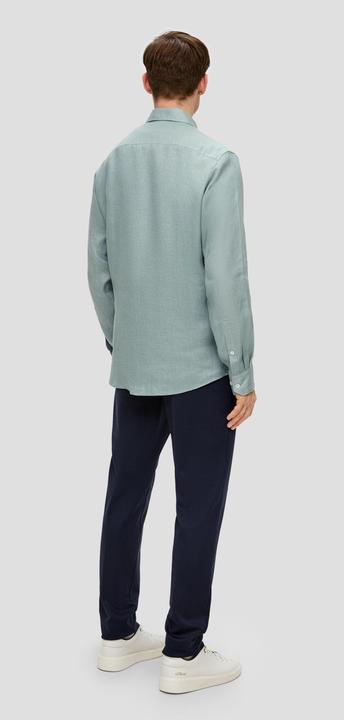 Immagine prodotto s.Oliver Hemd Glänzendes Tailored Fit Hemd aus Leinen (38)