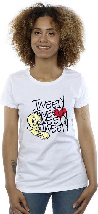 Immagine prodotto Looney Tunes Tweety Love Heart Maglietta Donna (L)