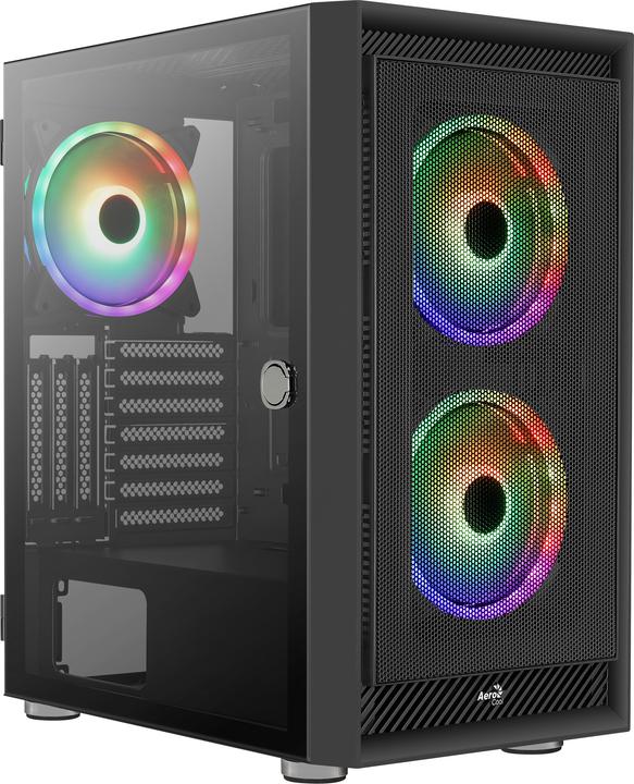 Actual product image AeroCool Geh Midi Graphite black v3 MicroATX/ATX/MiniITX o.N (ATX, mATX, Mini-ITX)