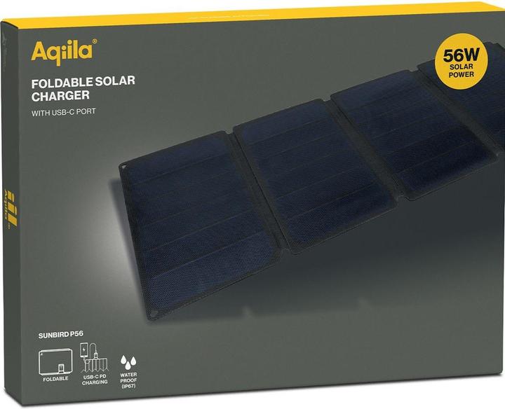 Produktbild Aqiila Sunbird P56 - Foldable solar panel (56 W, 1.34 kg)